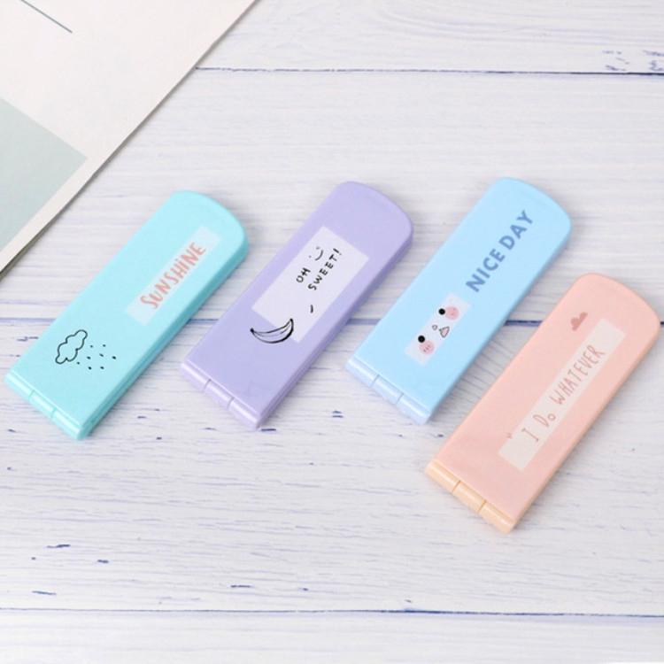 

4 PCS Portable Travel Folding Hair Brush With Mirror Compact Small Size Comb Outdoor Camping Travel Hair Styling Tools(0853SC)