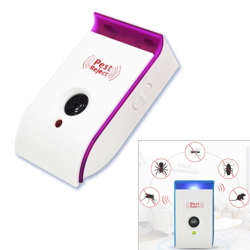 

CT-2033 Electronic Ultrasonic Mosquito Pest Repeller with Night Light, Plug Type:EU Plug(Purple)