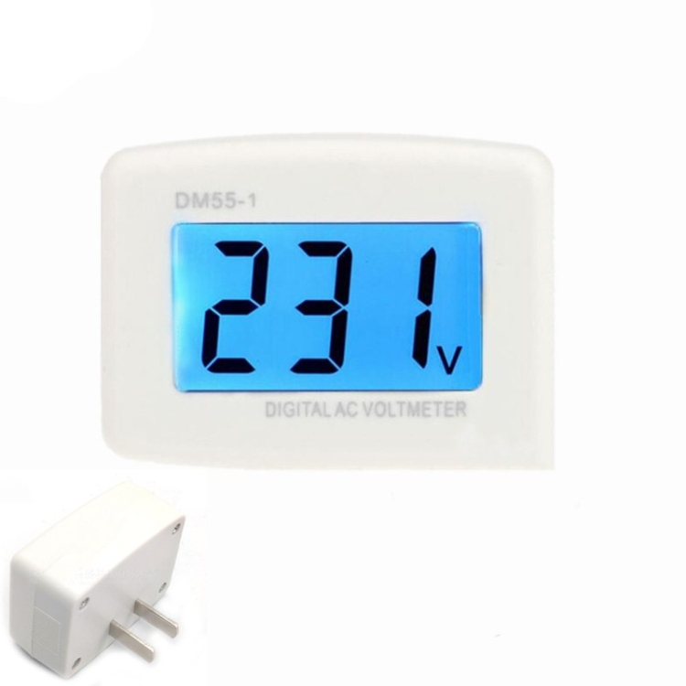 

Digital Voltmeter LCD Display LCD Voltmeter Plug-type Electric Meter(US Plug)