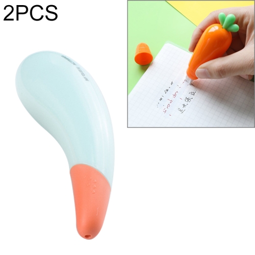 

G908 2 PCS Cute Creative Carrot Eggplant Vegetables Correction Tape Office School Supplies Student Stationery(Eggplant)