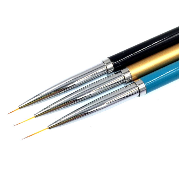 

9 PCS Nail Art Brush Liner Pens Metal Handle For UV Gel Polish Painting Drawing Lining Brushes Nails Tools
