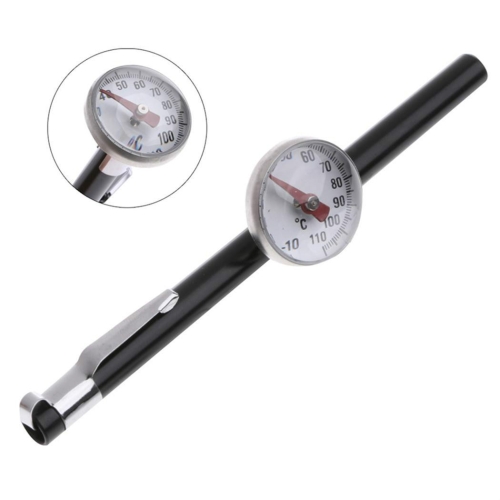 

2 PCS Probe Type Household Food Thermometers for Measuring Liquid Food(Silver black)