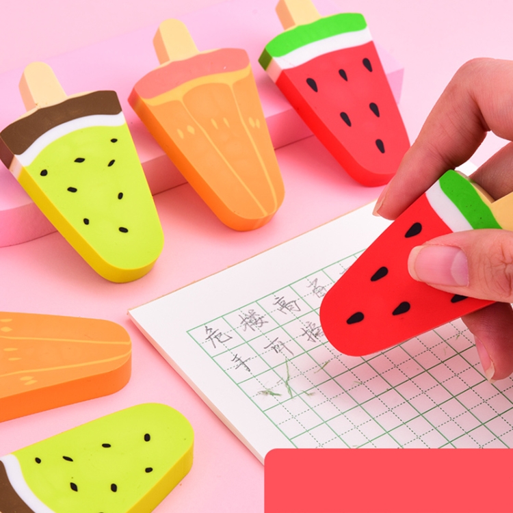 

2 PCS Cute Cartoon Fresh Fruit Eraser Office School Supplies Student Stationery(Random Color Delivery)
