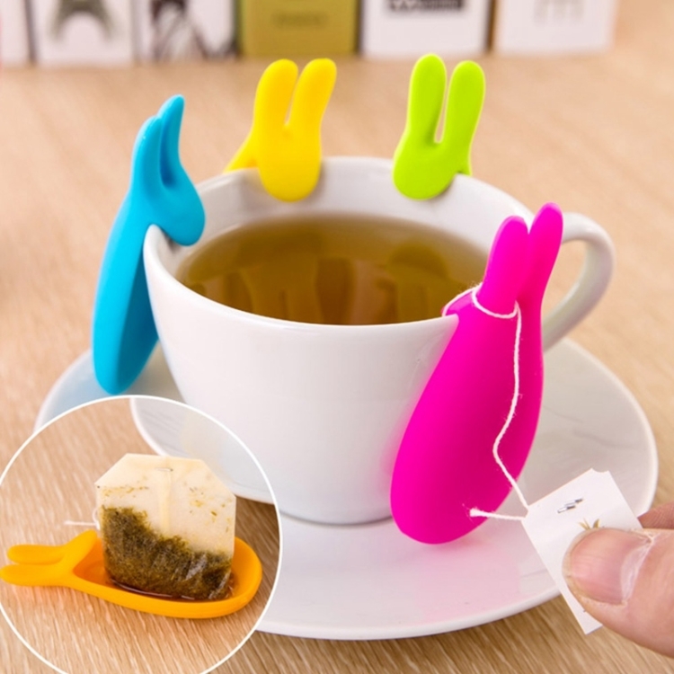 

Silicone Tea Tool Cup Small Rabbit Recognizer Device Tea Infuser Hanging Bag(Yellow)