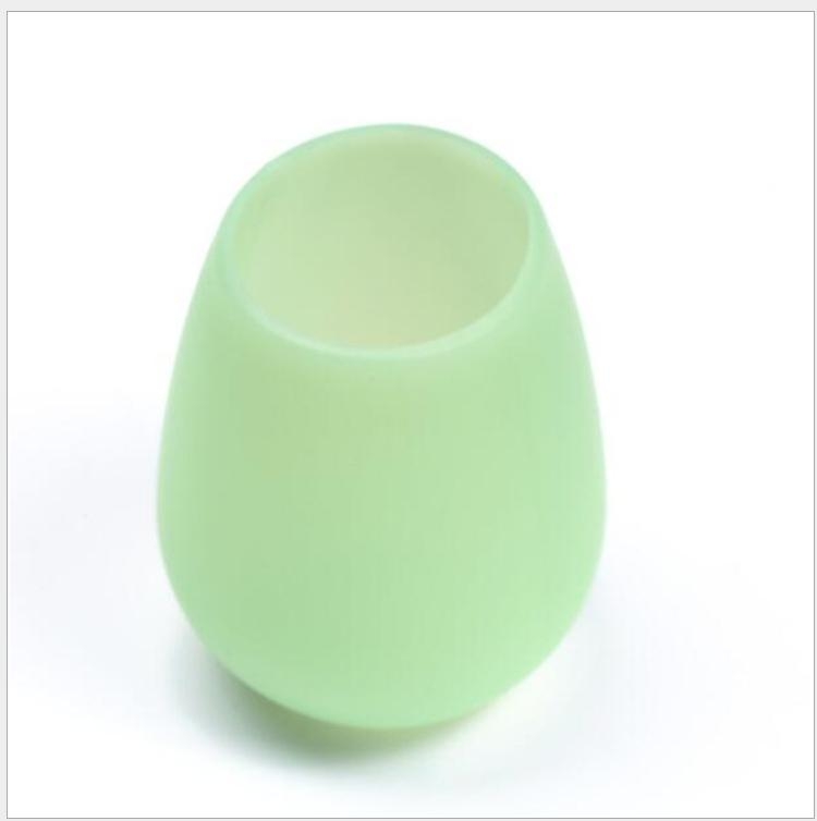 

Portable Silicone Wine Cup Unbreakable Foldable Shatterproof Tea Drinkware(Green')