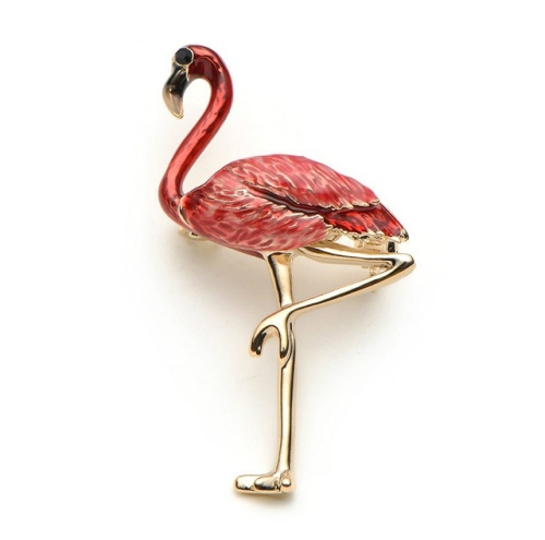 

Flamingo Brooch Accessories For Woman(Red)