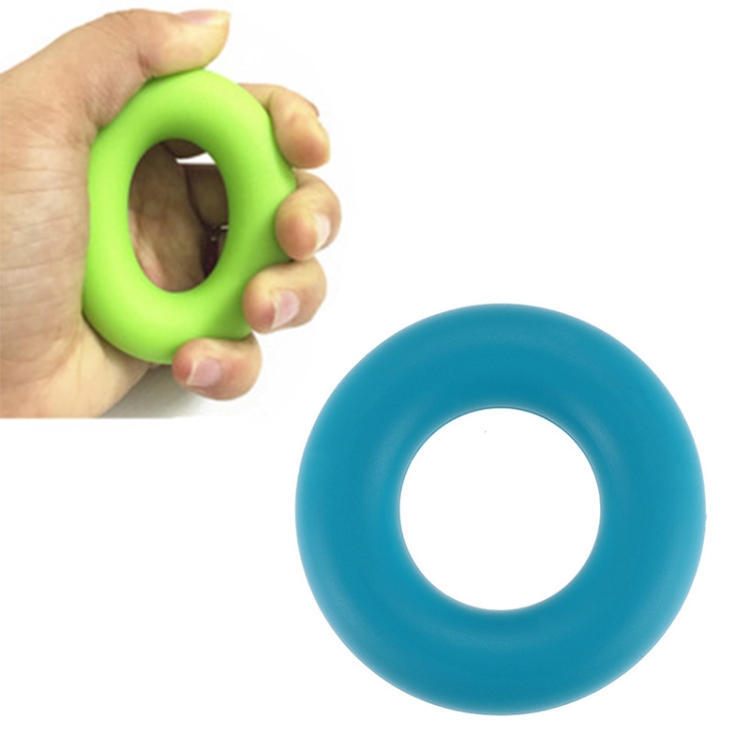 

Silicone Grip Strength Finger Exercise Rehabilitation Silicone Ring(Blue (40lb))
