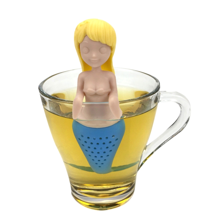 

Silicone Mermaid Tea Infuser Tea Strainer Teapot Filter(Yellow)