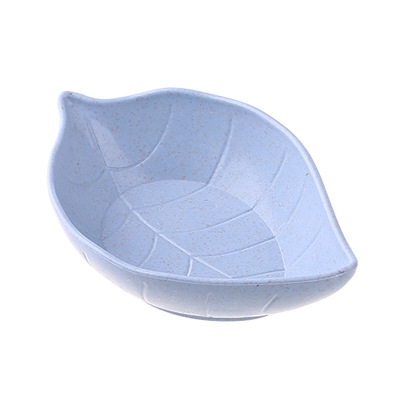

2 PCS Kitchen Cutlery Tray Wheat Straw Plate Creative Environmental Protection Small Dish, Color:Blue