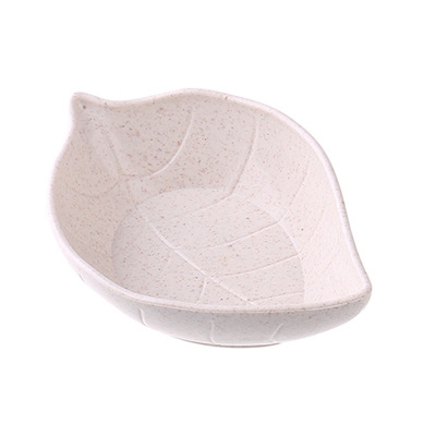 

2 PCS Kitchen Cutlery Tray Wheat Straw Plate Creative Environmental Protection Small Dish, Color:White