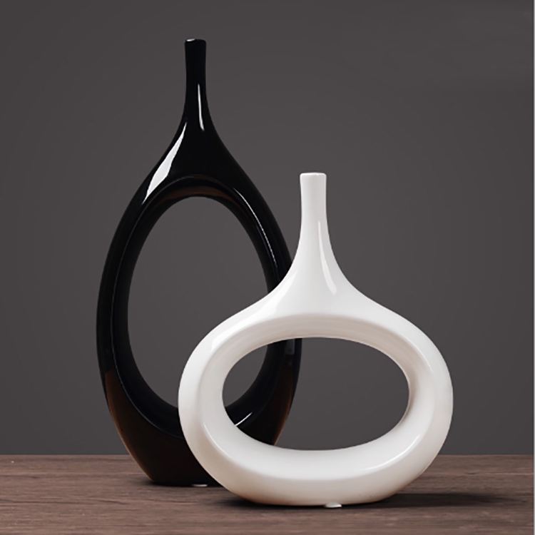 

4 PCS Nordic Oval Flower Vase Decoration Home Living Room Countertop Decoration