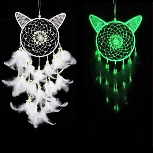 

Creative Luminous Hand-woven Crafts Dream Catcher Home Car Wall Hanging Decoration, Specification:White 15 cm