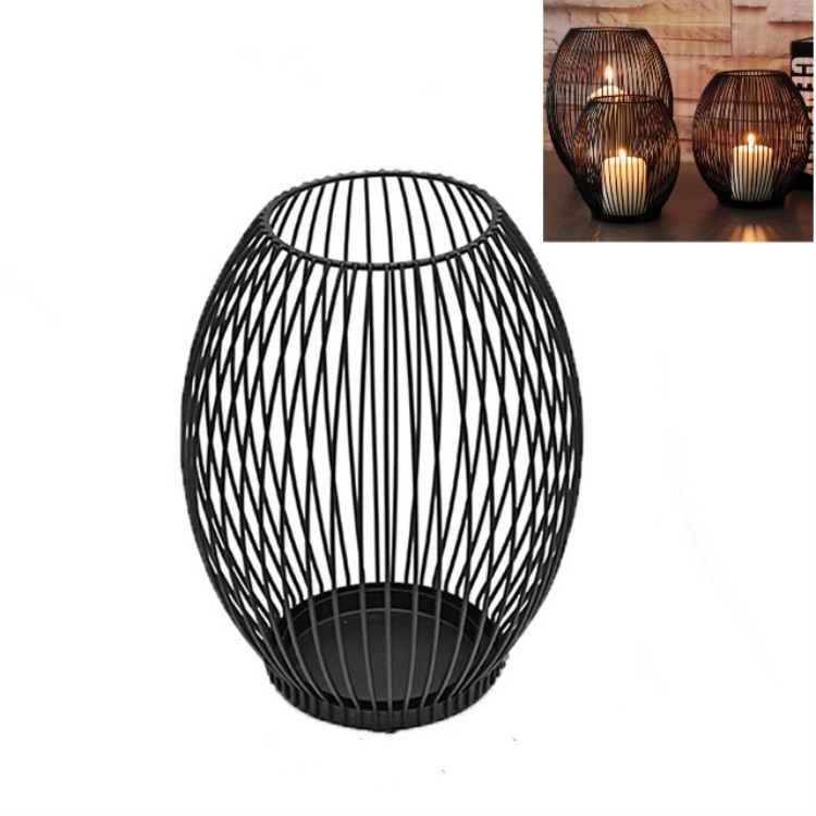 

Simple Romantic Wrought Iron Candle Holder Without Candles, Size:M