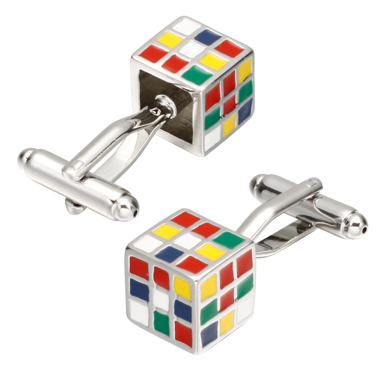 

1 Pair Colorful Cube Cufflinks for Men