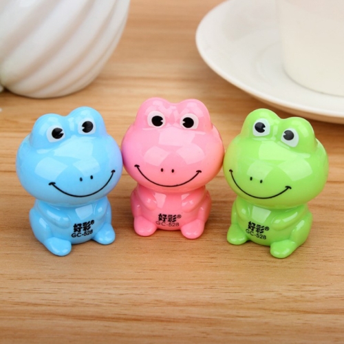 

Kawaii Frog Shape Pencil Sharpener Cutter Knife Gift Student Stationery, Random Color