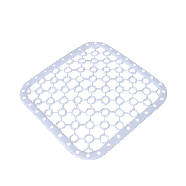 

Multifunction Silicone Table Placemat Vegetables Dishes Sink Drying Rack Draining Board Mat Kitchen Insulation Pad(White)