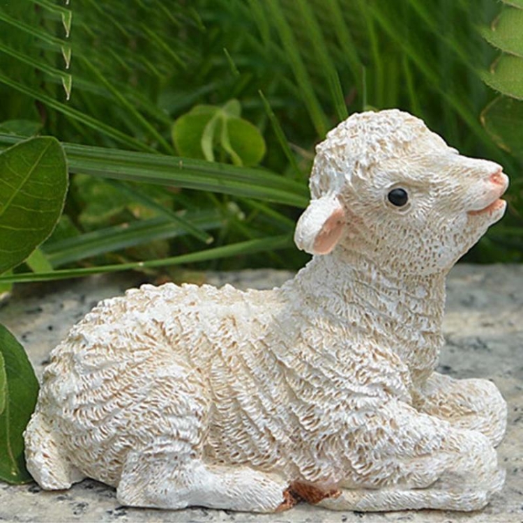 

Resin Crafts Lambs Ornaments Simulation Sheep Pendulum Gardening Potted Ornaments