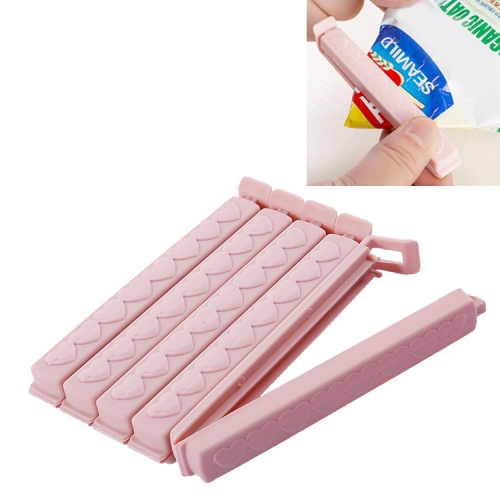 

2 PCS Plastic Bag Snack Bag Sealing Love Clip Kitchen Accessories Pink