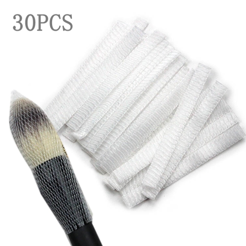 

30 PCS Makeup Cosmetic Beauty Brush Protector Make Up Brushes Sheath Mesh Netting Protector Cover Makeup Tools