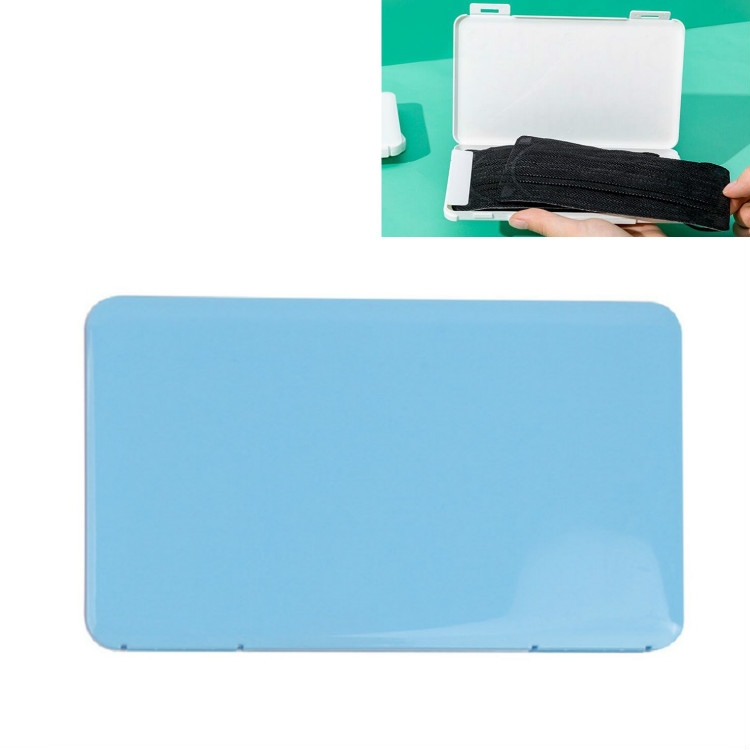 

10 PCS Creative Disposable Mask Storage Box Home Travel Portable Mask Storage, Style:Blue