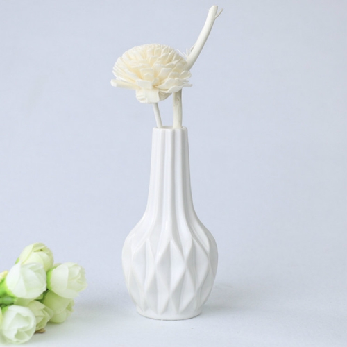 

Creative Irregular Ceramic Vases Home Decor Small Flower Vase for Living Room Tabletop Ornaments Crafts, Size:Small(White 02)