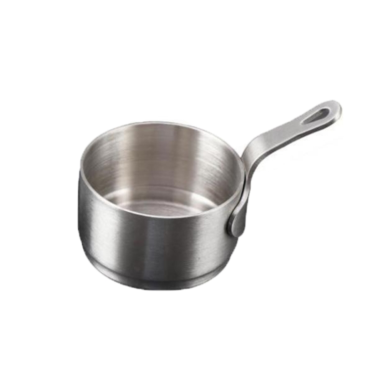 

Stainless Steel Sauce Handle Mini Pot Seasoning Tools, Size:S(Silver)