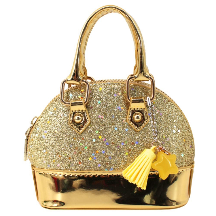 

Cute Leather Shoulder Bag Messenger Bag Girls Solid Color Mini Zip Small Square Bag Tote Bag(Gold)