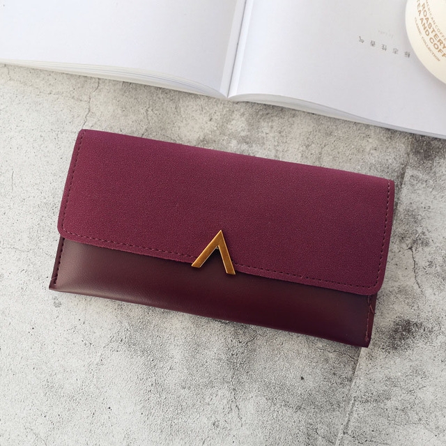 

Women Long Multifunctional Buckle Wallet Clutch Bag(Jujube)