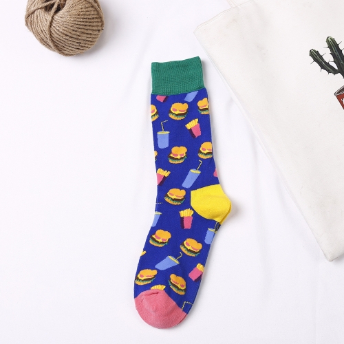 

3 Pairs Fashion Colorful Casual Men and Women Tube Cotton Socks, Type:3(EUR 36-43)