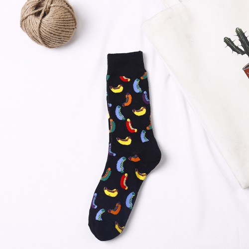 

3 Pairs Fashion Colorful Casual Men and Women Tube Cotton Socks, Type:4(EUR 36-43)