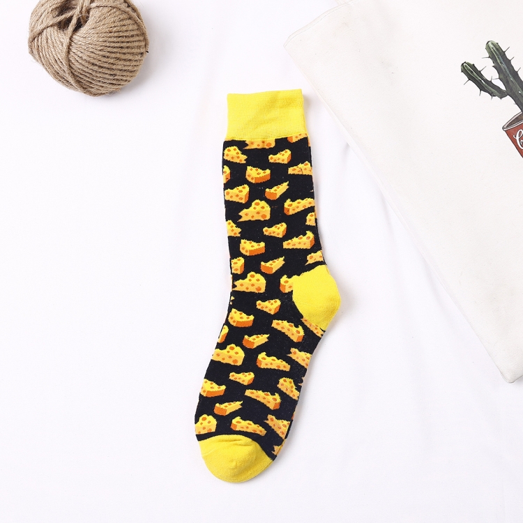 

3 Pairs Fashion Colorful Casual Men and Women Tube Cotton Socks, Type:5(EUR 36-43)