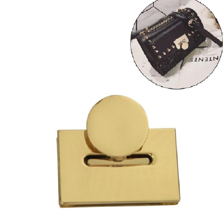 

4 PCS Luggage Hardware Accessories Zinc Alloy Square Female Bag Lock