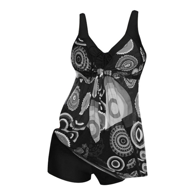 

2 PCS 2 in 1 Swimsuit Push Up Bikini Set Halter Bathing Suits Beach Wear for Women, Size:XXL(Black)