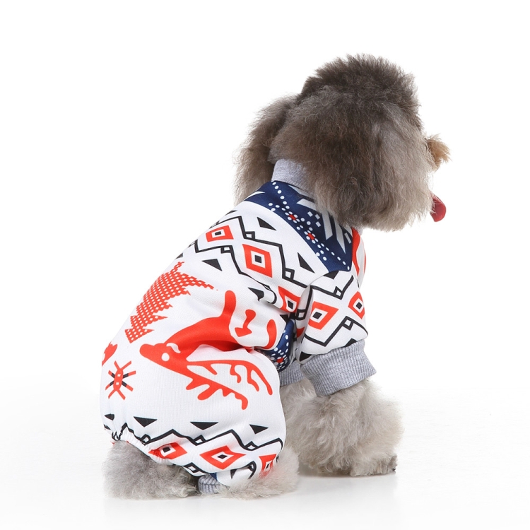 

Christmas Pet Clothes Personality Dress Up Pet Clothing, Size:S(SDZ77 White)