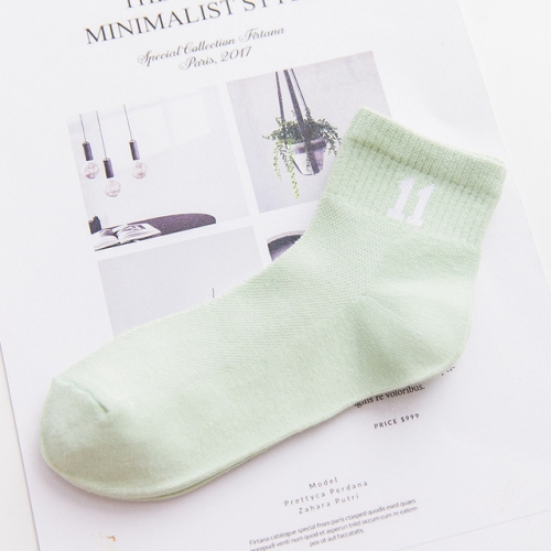 

Candy Color Casual Women Socks Cotton Tube Socks, Size:One Size(Green)