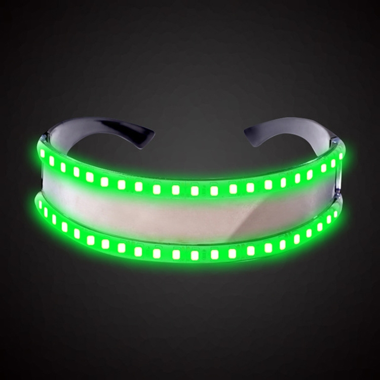 

LED Glasses Luminous Party Classic Toys for Dance DJ Party Mask Costumes Props Gloves(Green glow)