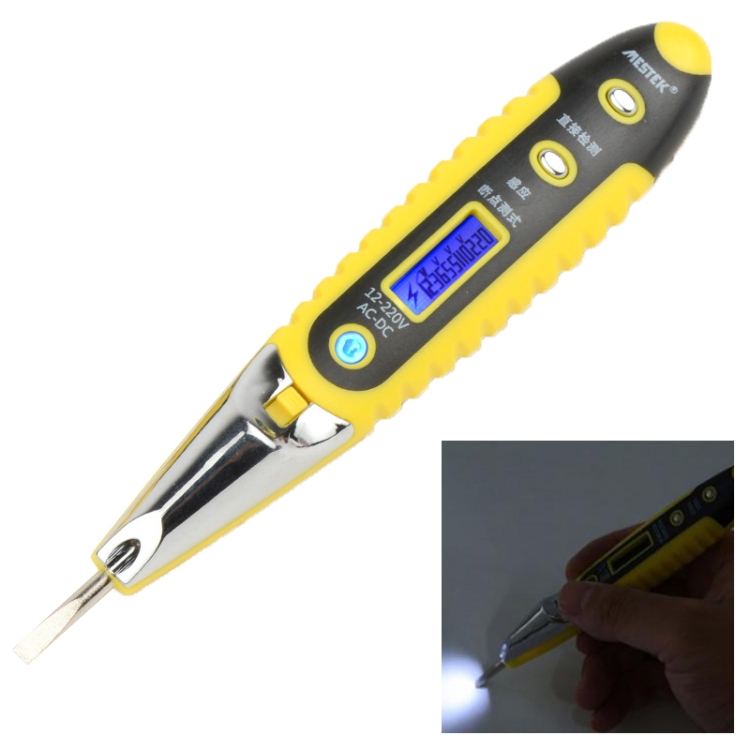 

Socket Wall AC Power Outlet Voltage Detector Sensor Tester Electric Test Pen LED Light Voltage Indicator