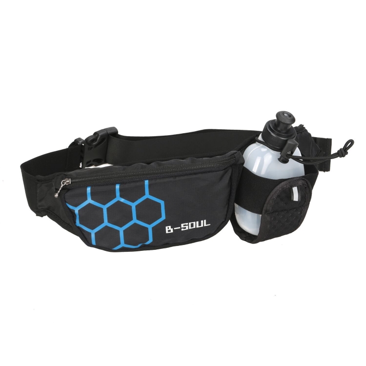 

B-Soul Sports Waist Bag Kettle Bag Outdoor Fitness Waterproof Mobile Phone Bag(Blue )