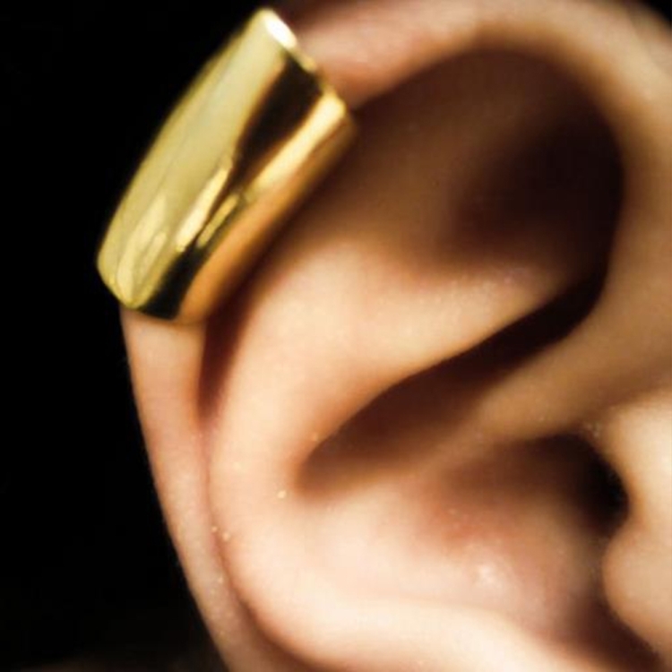 

3 PCS Punk Style Long Tube Shape Simple Clip Earrings for Women(Gold)