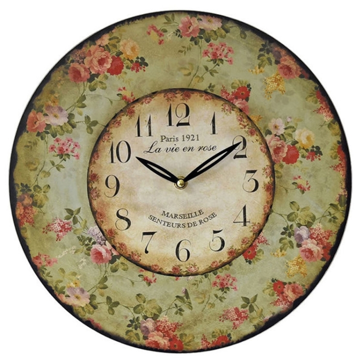 

Farmhouse Style Frameless Density Wall Clock(As Show)