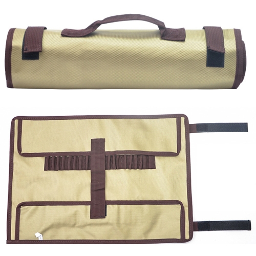 

Outdoor Camp Nail Storage Bag Portable Simple Portable Tool Kit Tent Nail Storage Bag(Khaki)