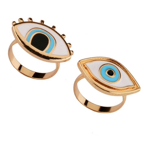 

Resin Punk Ring Turkish Evil Eye Rings