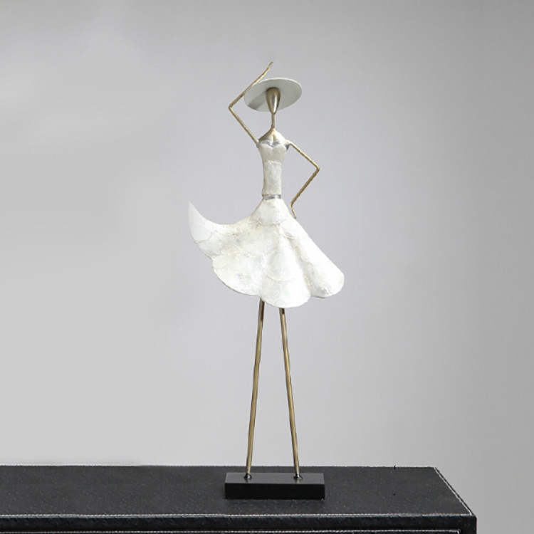 

Shell Girl Statue Living Room TV Cabinet Shop Character Decoration, Style:C