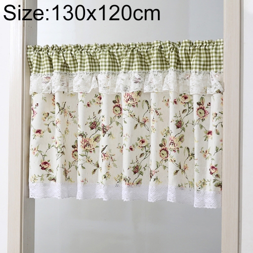 Sunsky Modern Half Coffee Curtain Kitchen Dust Proof Curtain Door Curtains Size 130cm X 120cm Processing Rod Pocket Without Rod Green