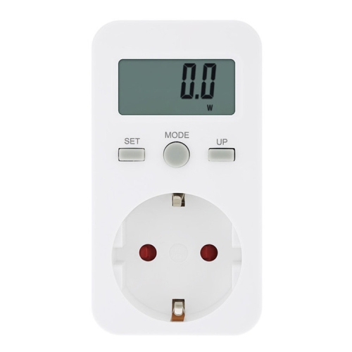 

Digital Power Meter Socket Plug Energy Meter Current Voltage Watt Electricity Cost Measuring Monitor Power Analyzer, Plug Type:EU Plug