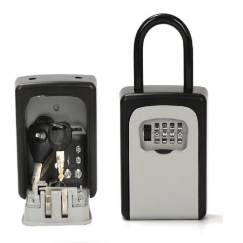 

Safty Key Lock Box Combination Portable Aluminium Alloy Key Safe Box Security Key Holder Secure Box