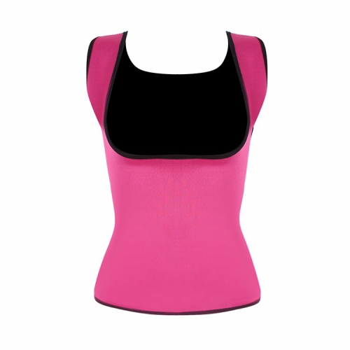 

3 PCS Neoprene Sweat Sauna Hot Body Shapers Vest Waist Trainer Slimming Vest Shapewear Weight Loss Waist Shaper Corset, Size:XL(Pink)