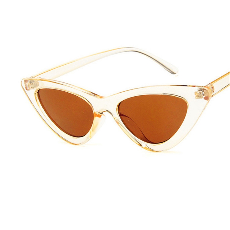 

Sexy Ladies Cat Eye Sunglasses Women Vintage Sun Glasses(Translucent Brown)