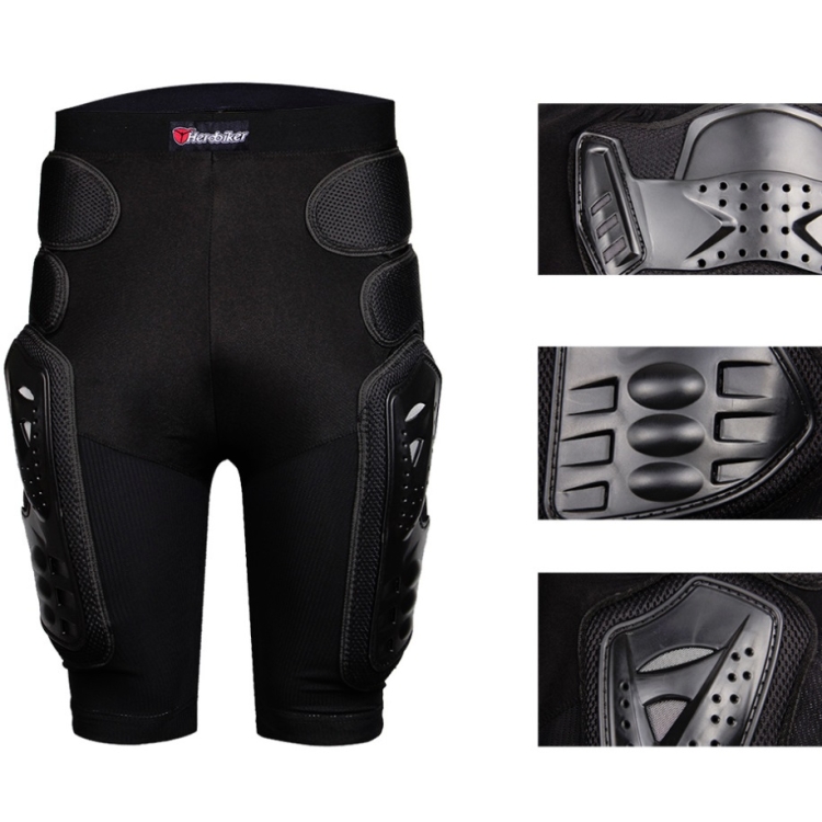 

HEROBIKER MP1001B Motorcycleoff-road Armor Pants Cycling Short Style Drop-proof Protective Pants, Size:XL