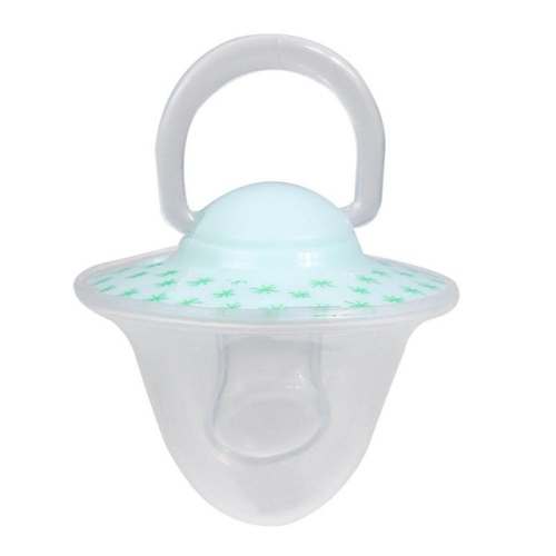 

Silicone Flat Head Thumb Type Newborn Pacifier with Anti-dust Cover(Green)